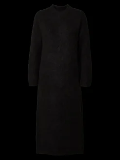 Gabella Ls Knit O-Neck Dress Camp Black