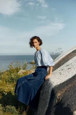 Riviera Clementine Blouse Blue