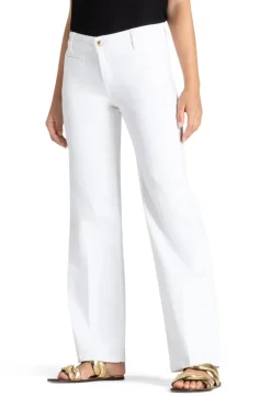 Tess Wide Leg Pure White Stone